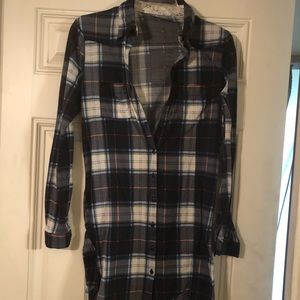 Light weight flannel top